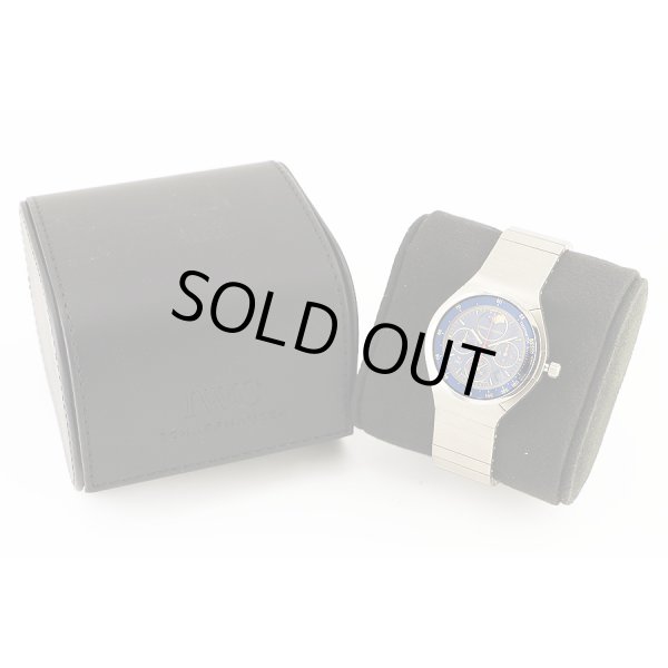 ポルシェデザインｂｙＩＷＣ　ＩＷ３７４５０１　クロノグラフ　ムーンフェイス　青文字盤　仮ケース