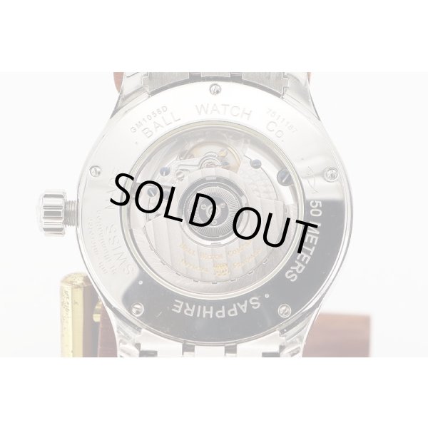 ボールウォッチ　トレインマスター　ビックデイト　ＧＭ１０５６Ｄ　銀文字盤　裏面拡大