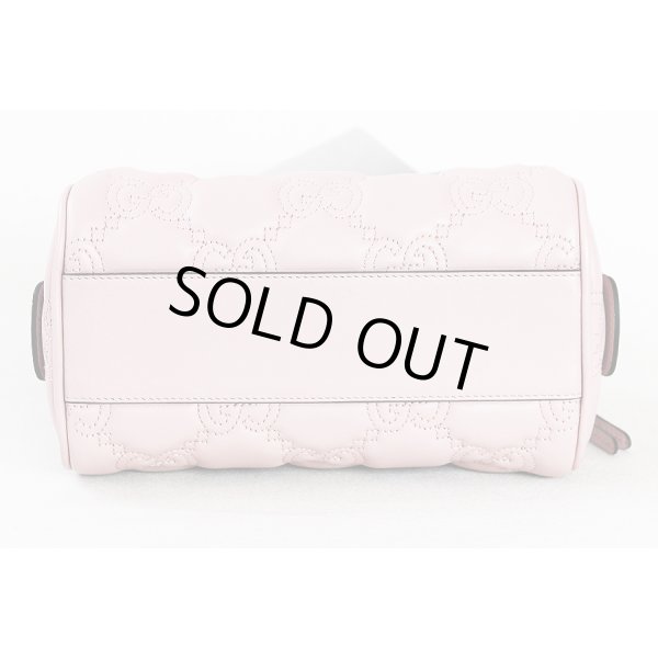 グッチ　GGマトラッセ レザー ミニ バック 702251 520981 ピンク　底