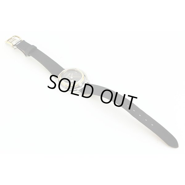 シチズン　エル　ＥＷ５５２６－１１Ｅ　オアシス　黒文字盤　ダイアベゼル　革ベルト状態　表面