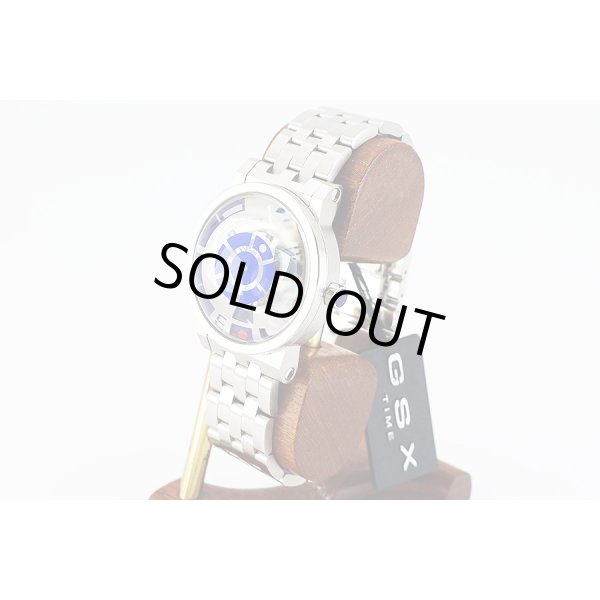 ＧＳＸ　ＧＳＸ２２１ＳＷＳ１　Ｒ２Ｄ２モデル　銀／青文字盤　サイド