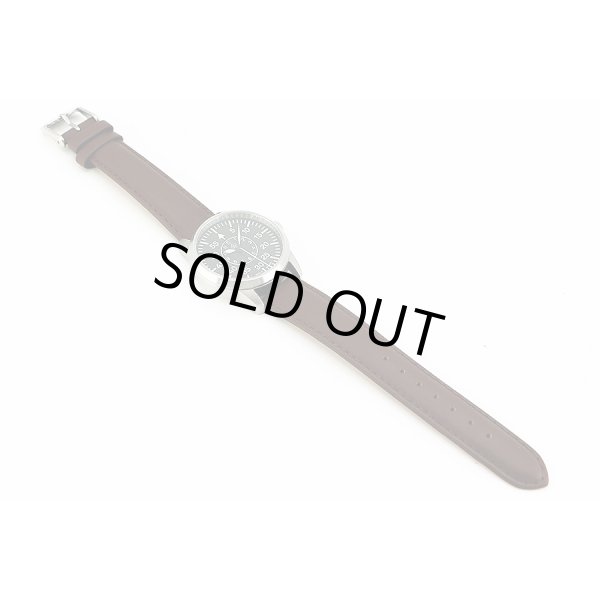 ラコ　パイロットウォッチ　８６１７７９　ＴＯＫＩＯ　黒文字盤　革ベルト状態　表面