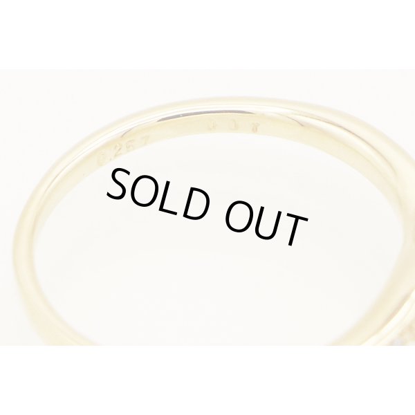 K18 ダイアイリリング 0.257ct 0.01ct 2.10g　刻印(2)