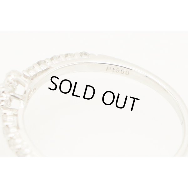 PT900 ダイアイリリング 0.30ct 1.90g　刻印