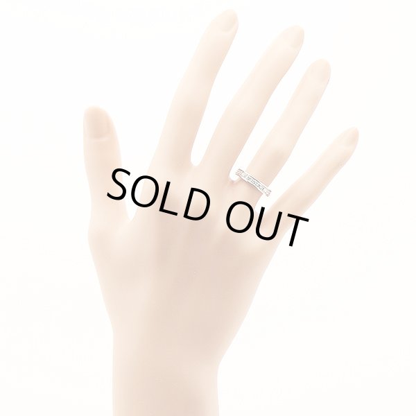 PT950 ダイアイリリング 1.00ct 4.10g　装着イメージ