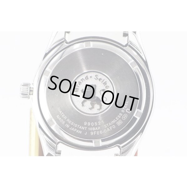 グランドセイコー　ＳＢＧＮ０１３　ＧＭＴ　９Ｆ８６－０ＡＦ０　黒文字盤　裏面拡大