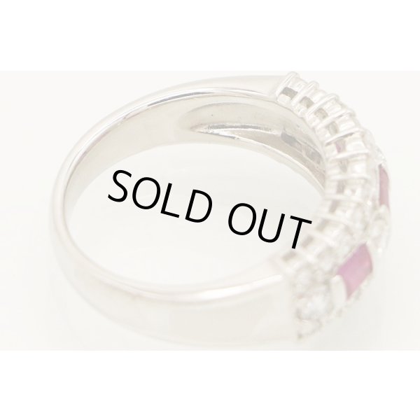 PT900 ルビーダイアイリリング 0.53ct 0.90ct 9.00g　刻印(2)
