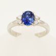 PT900 サファイアダイアイリリング 1.26ct 0.21ct 5.30g