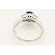 PT900 サファイアダイアイリリング 1.26ct 0.21ct 5.30g　内側