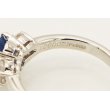 PT900 サファイアダイアイリリング 1.26ct 0.21ct 5.30g　刻印