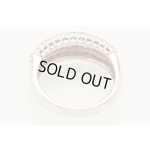 PT900 ルビーダイアイリリング 0.53ct 0.90ct 9.00g　内側