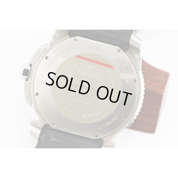 カルティエ　カリブルダイバー　３００ｍ　２０１５　黒文字盤　裏面拡大