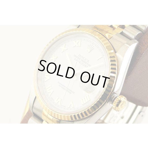 ロレックス　１６２３３　Ｋ番（０１年）　白ローマ文字盤　サイド拡大