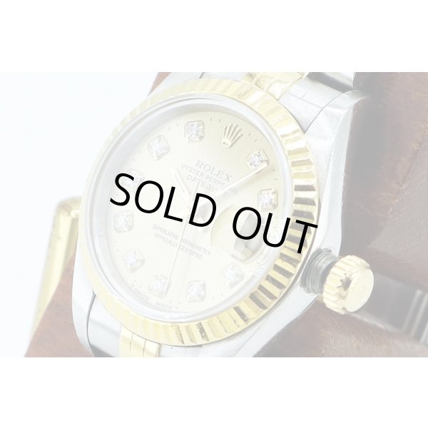 ロレックス　６９１７３Ｇ　 Ｗ番（９４年）　シャンパン文字盤　新１０Ｐ　サイド拡大