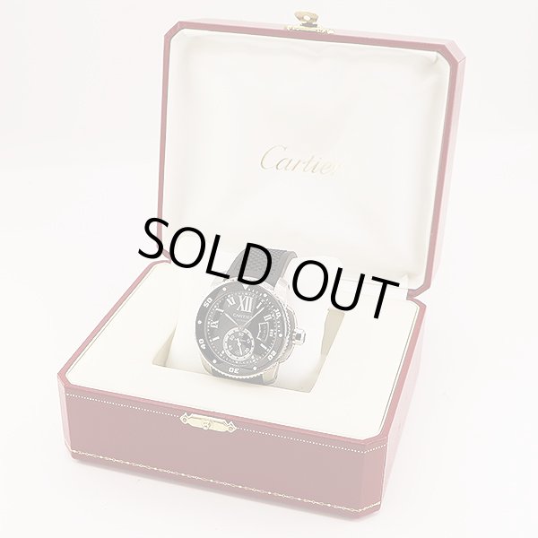 カルティエ　カリブルダイバー　３００ｍ　２０１５　黒文字盤　箱