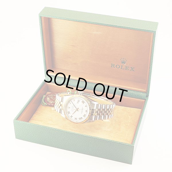 ロレックス　１６２３３　Ｋ番（０１年）　白ローマ文字盤　箱