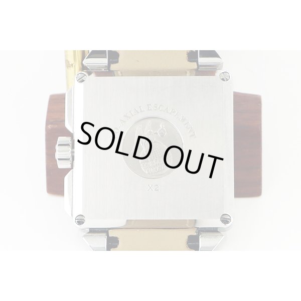 オメガ　デビル　Ｘ２　コーアクシャルクロノ４２３．１３．３７　黒文字盤　裏面拡大