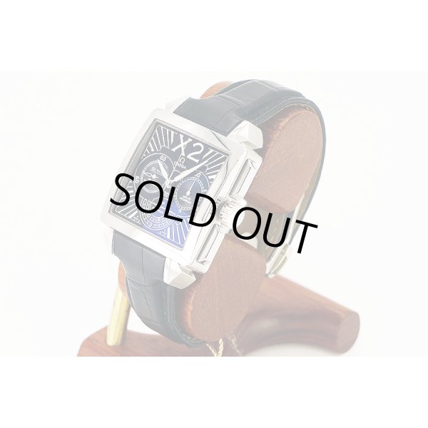 オメガ　デビル　Ｘ２　コーアクシャルクロノ４２３．１３．３７　黒文字盤　サイド