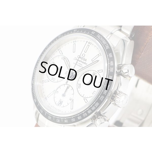 オメガ　スピードマスター　レーシング　３２６．３０．４０　銀文字盤　サイド拡大