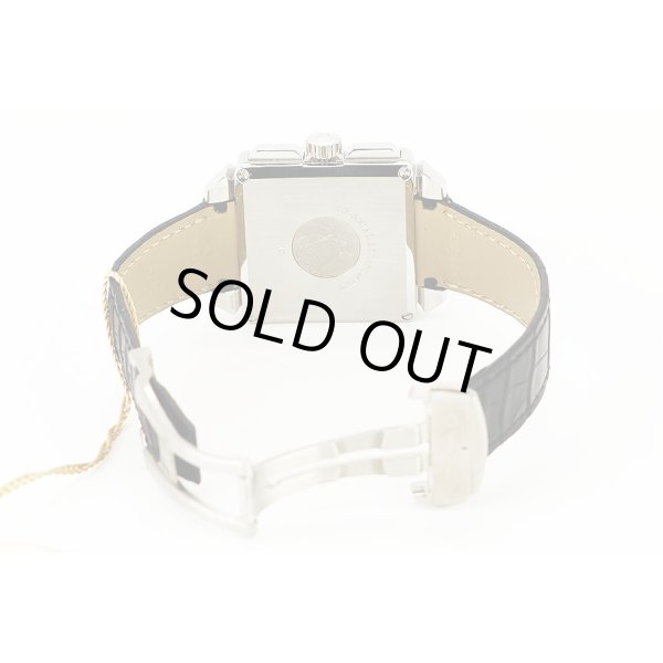 オメガ　デビル　Ｘ２　コーアクシャルクロノ４２３．１３．３７　黒文字盤　革ベルト