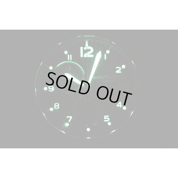 ハミルトン　カーキ　アビエーションクロノ　Ｈ７６５１２０　黒文字盤　ライト暗闇