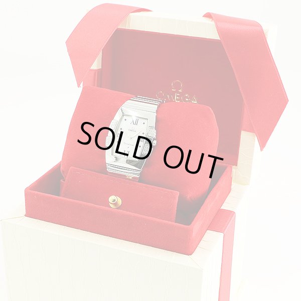 オメガ　コンステレーション・クアドラ　１５８６．７０　シェル文字盤　Ｄベゼル　箱