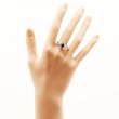 PT900 サファイアダイアイリリング 1.09ct 1.01ct 7.10g　装着イメージ