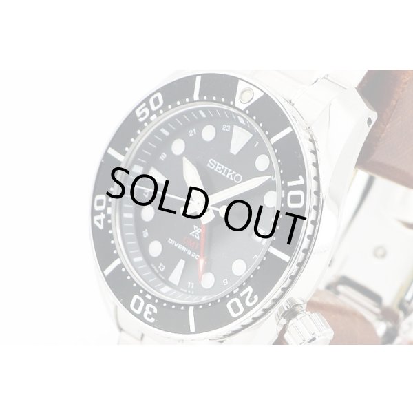 セイコー　プロスペック　ＳＢＰＫ００３　ソーラーダイバー　黒文字盤　サイド拡大