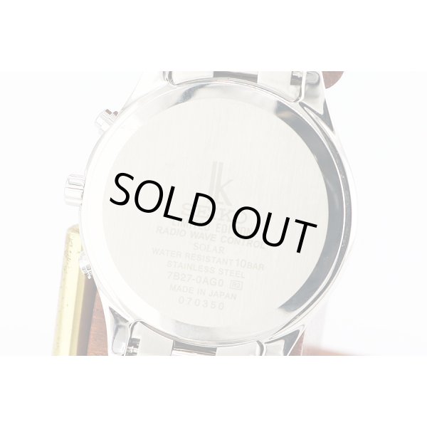 セイコー　ルキア　ＳＳＶＨ０３３　電波ソーラー　青文字盤　エターナルブルー限定　裏面拡大