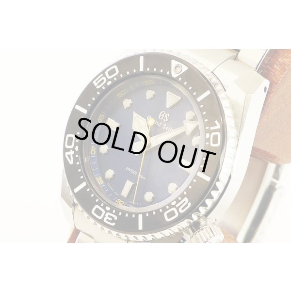 グランドセイコー　ＳＢＧＸ３３７　ダイバー　９Ｆ６１－０ＡＬ０　青文字盤　サイド拡大