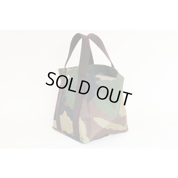 エルベシャプリエ　舟型トートM 1707W カモフラージュ ZIP開閉　サイド