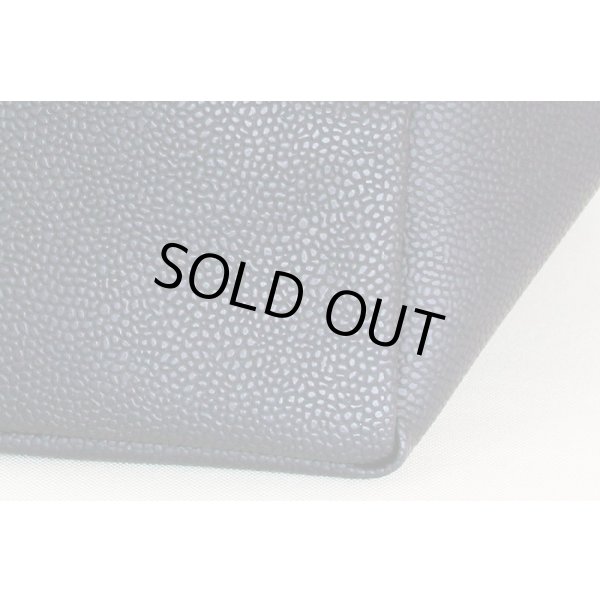 エルベシャプリエ　リュクス舟型トートM 707GP ネイビー／シルバー　底拡大