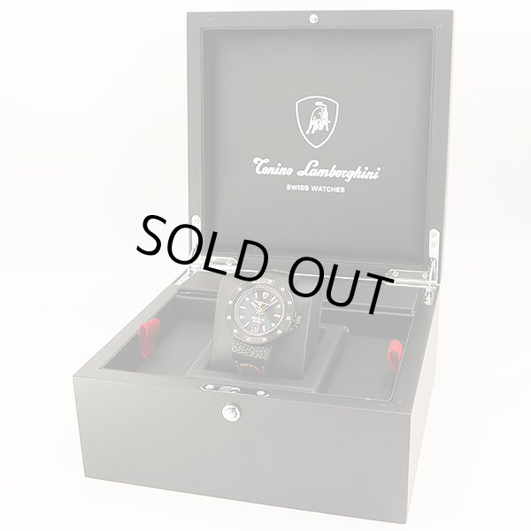 ランボルギーニ　クッシネット　ＴＬＦ－Ｔ０１３　黒文字盤　箱