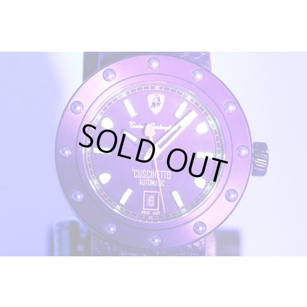 ランボルギーニ　クッシネット　ＴＬＦ－Ｔ０１３　黒文字盤　ライト