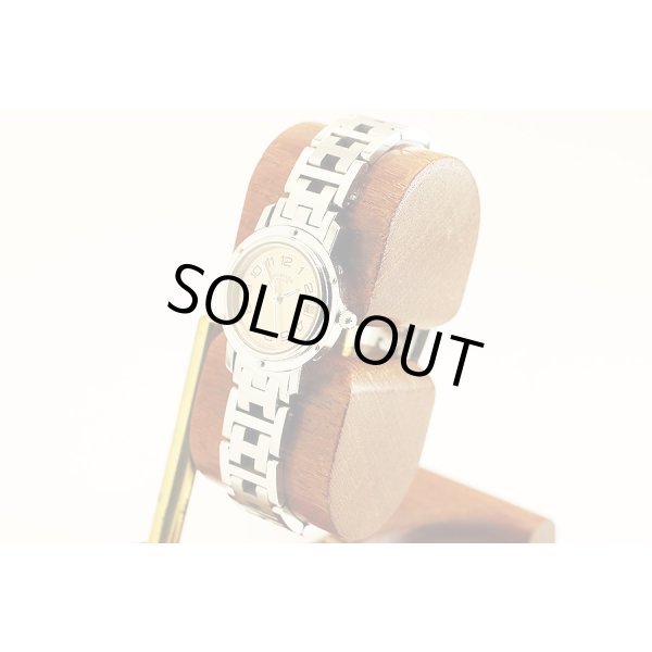 エルメス　クリッパー　ＣＬ４．２１０　ピンク文字盤　サイド