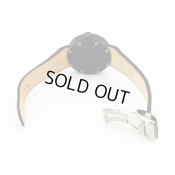 ランボルギーニ　クッシネット　ＴＬＦ－Ｔ０１３　黒文字盤　革ベルト