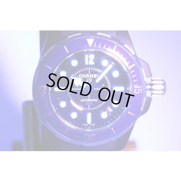 シャネル　Ｊ１２　マリーン３８　Ｈ２５６１　紺文字盤　ライト