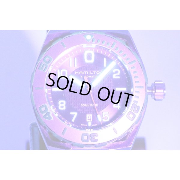 ハミルトン　カーキ　ネイビーサブ　Ｈ７８６１５０　黒文字盤　ライト