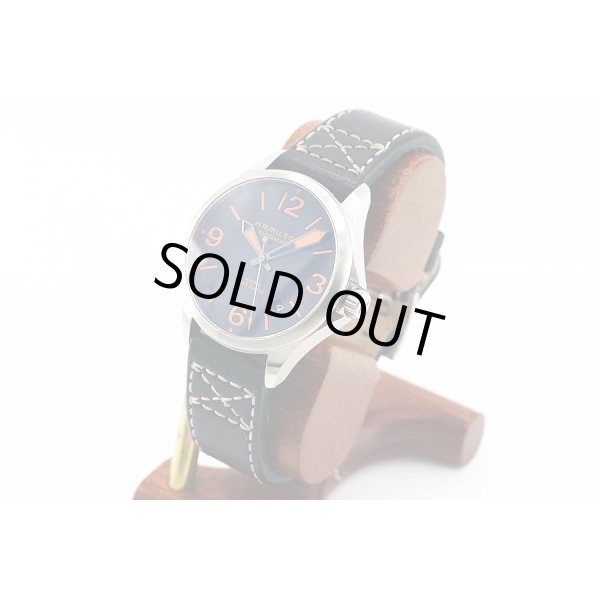 ハミルトン　カーキ　エアレース　Ｈ７６２３５０　黒文字盤　オレンジインデックス　サイド