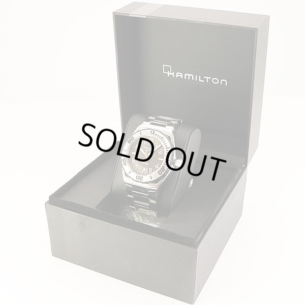 ハミルトン　カーキ　ネイビーサブ　Ｈ７８６１５０　黒文字盤　箱
