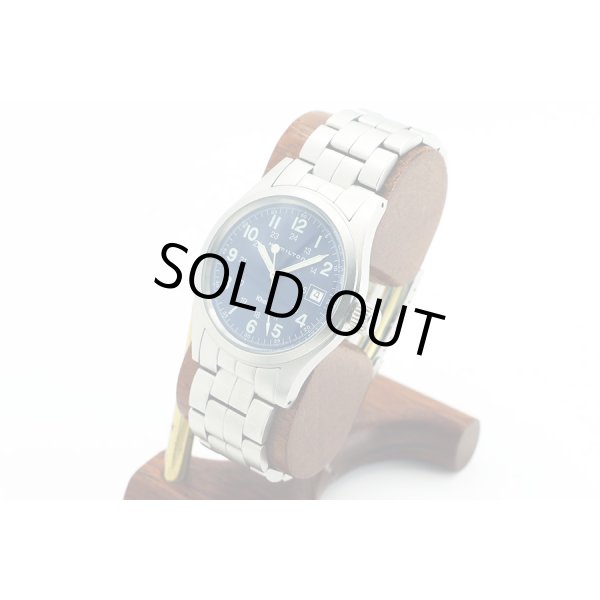 ハミルトン　カーキ　Ｈ６４８１１０　青文字盤　サイド