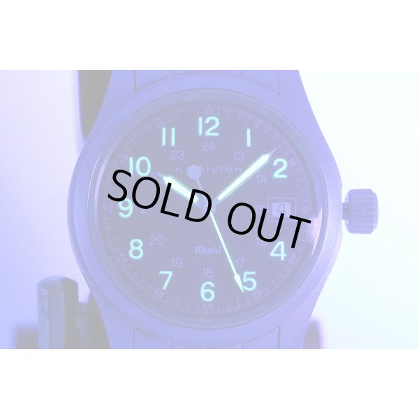 ハミルトン　カーキ　Ｈ６４８１１０　青文字盤　ライト