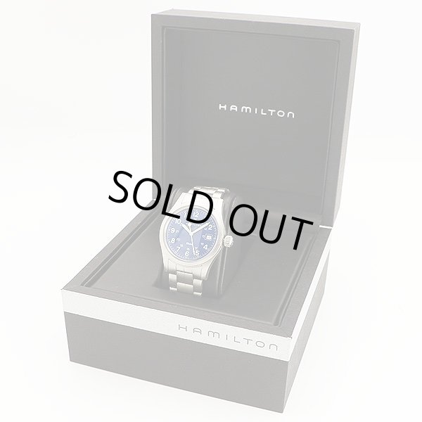 ハミルトン　カーキ　Ｈ６４８１１０　青文字盤　箱