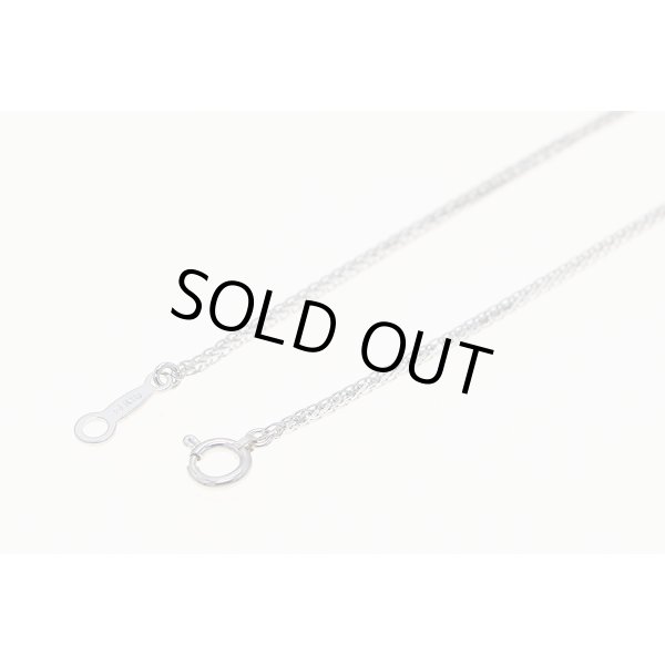 ミキモト　K18WG サファイアダイアイリペンダントネックレス 1.70ct 0.87ct 6.90g　留め具外したイメージ