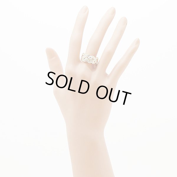 ミキモト　K18 ダイアイリリング 1.18ct 7.50g　装着イメージ