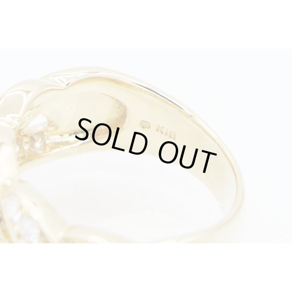 ミキモト　K18 ダイアイリリング 1.18ct 7.50g　刻印