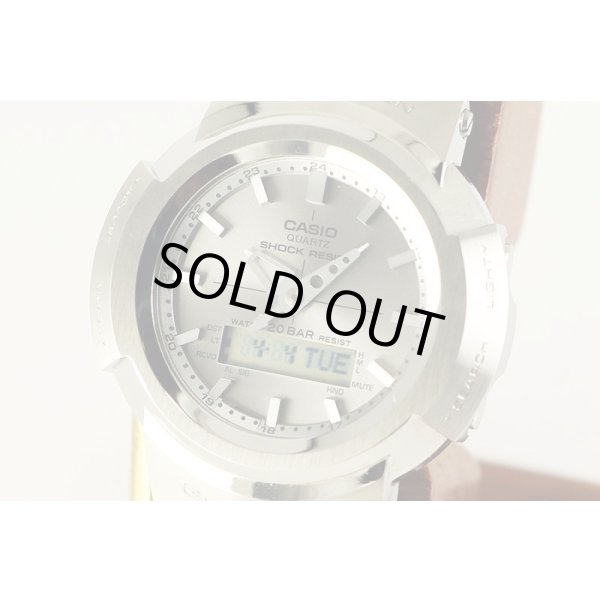 カシオ　Ｇショック　ＡＭＷ－５００Ｄ　５６４０　デジアナ　銀文字盤　サイド拡大