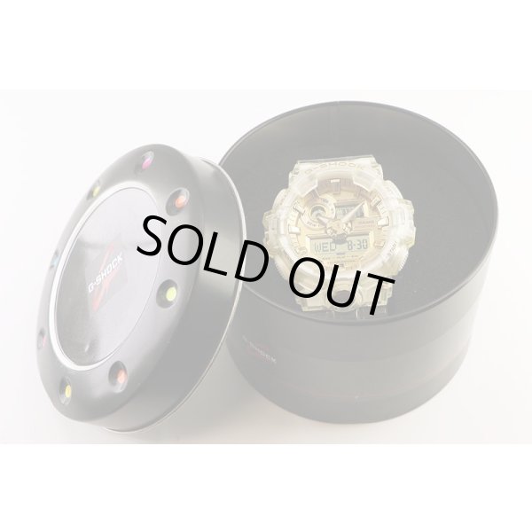 カシオ　Ｇショック　ＧＡ－７３５Ｅ　５５２２　デジアナ金文字盤　缶ケース