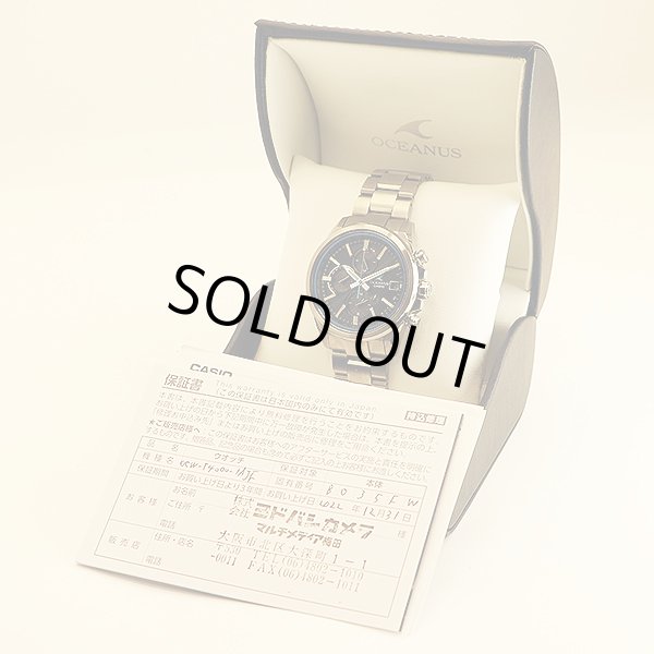 カシオ　オシアナス　ＯＣＷ－Ｔ４０００　５６５２　黒文字盤　箱・保証書