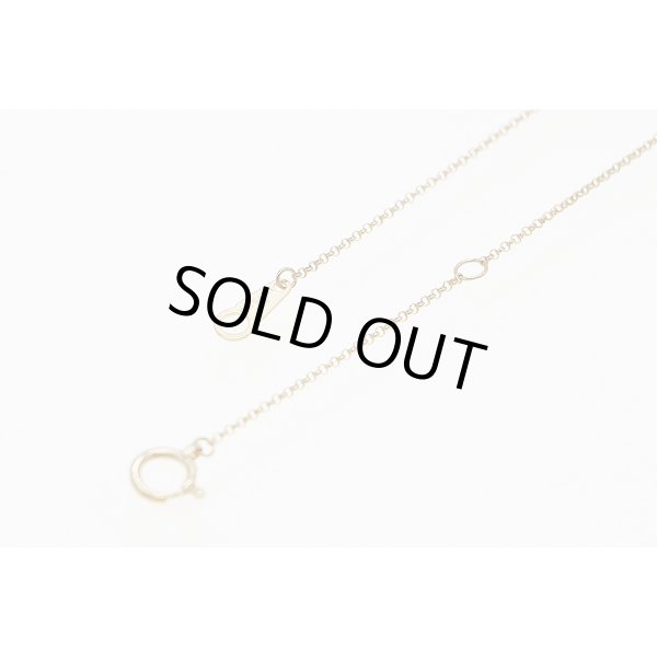 タサキ　K18 パールシェルダイアイリペンダントネックレス 0.02ct 4.20g　留め具外したイメージ